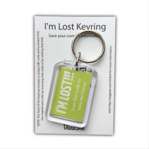 I'm Lost Keyring Green