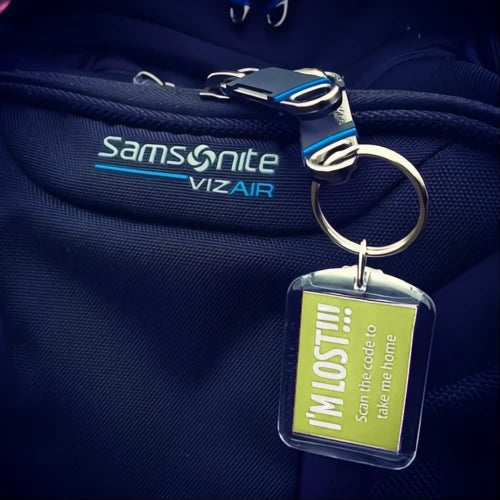 I'm Lost Keyring Green