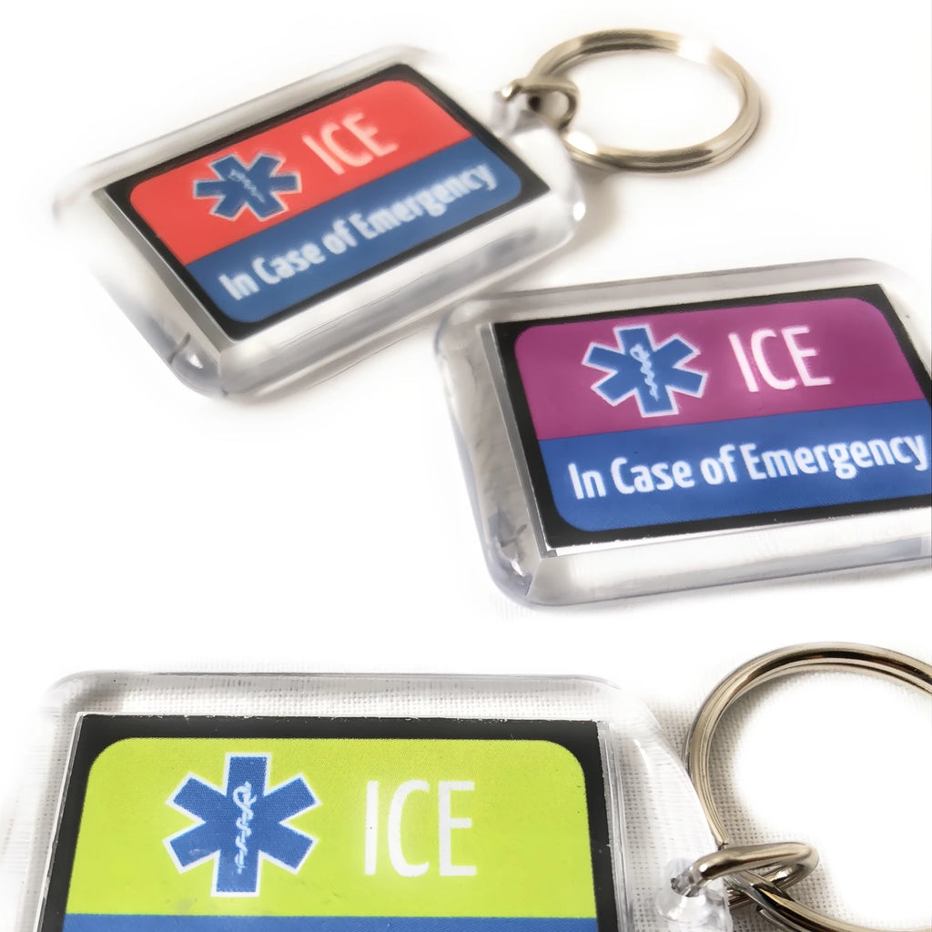 ICE Keyring Red