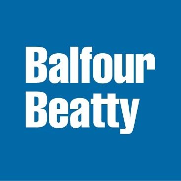Blue and White Balfour Beatty Logo