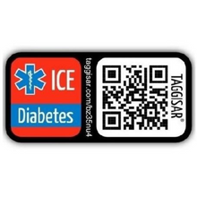 Load image into Gallery viewer, Diabetes ICE Stickers 5 Pack