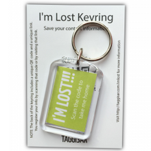 Load image into Gallery viewer, I&#39;m Lost Keyring Green
