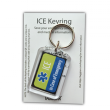 Load image into Gallery viewer, ICE Keyring Green