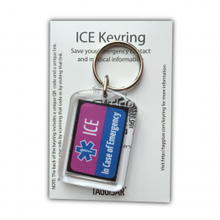 Load image into Gallery viewer, ICE Keyring Purple