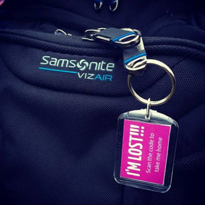 I'm Lost Keyring Pink